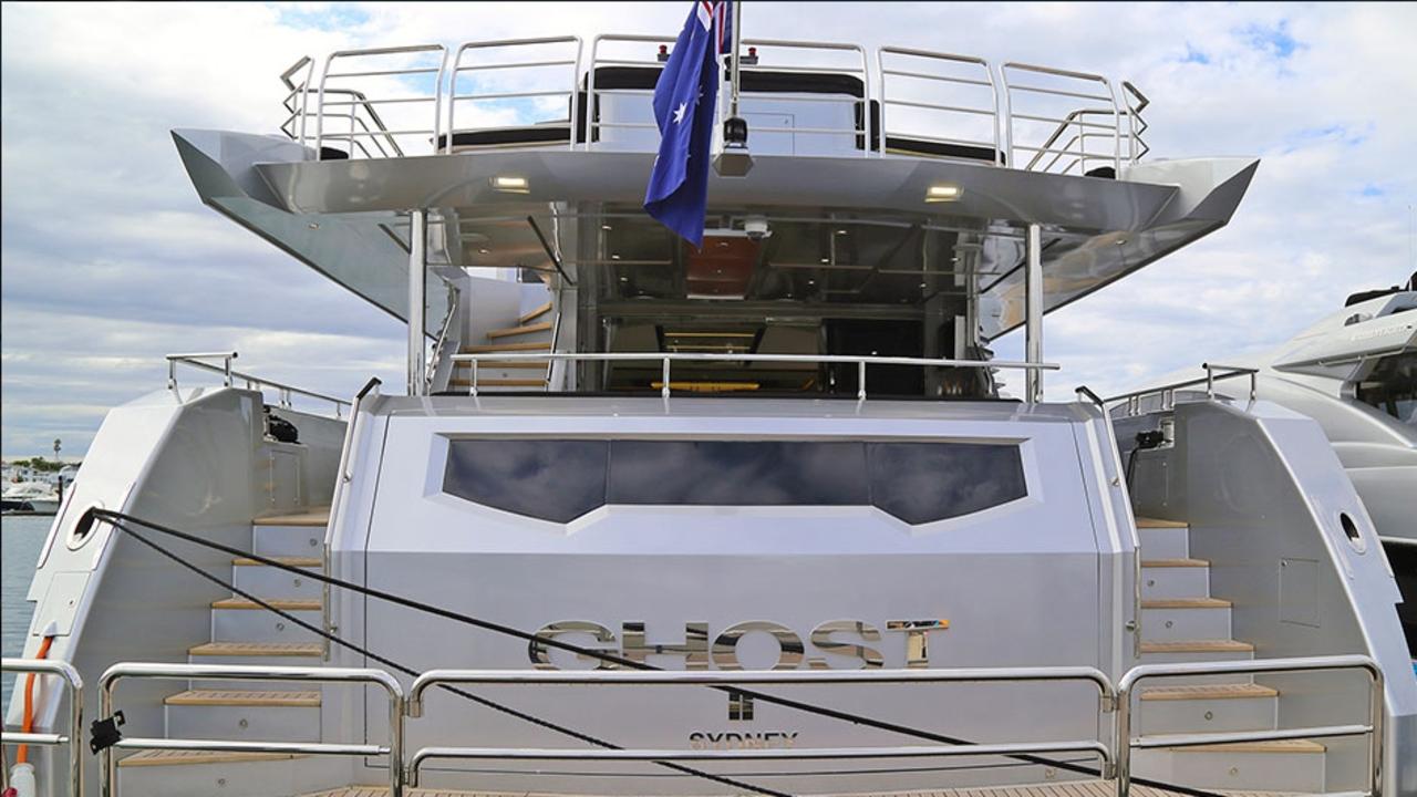 , Anthony Bell's superyacht Ghost II. Picture: Sydney Harbour Escapes