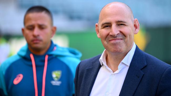 Hockley during the launch of Cricket Australia's Multicultural Action Plan. Picture: Getty Images