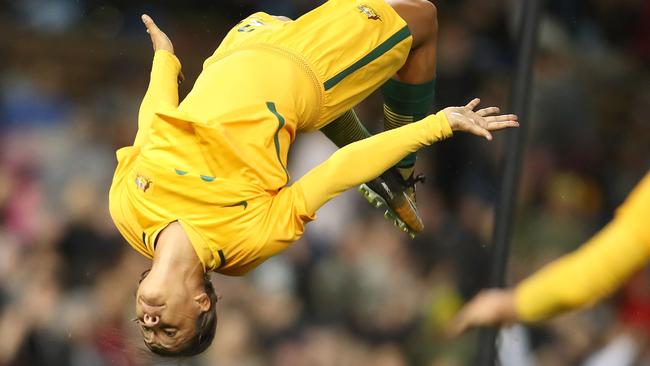 Sam Kerr has yet again missed out on the three-woman shortlist for FIFA’s player of the year award. Picture: Getty Images