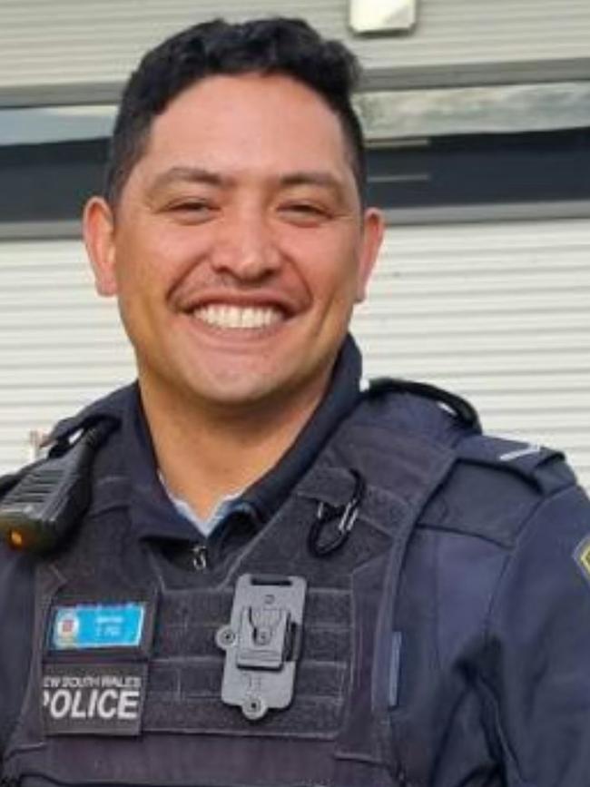 Injured police officer Elvis Poa. Picture: NSW Police