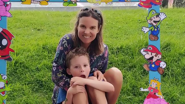 Pottsville mother Alison Kyel, 46, and her son Alex Leonard-Kyel, 9, are regular visitors at the Richmond-Tweed mobile library. Picture: Supplied