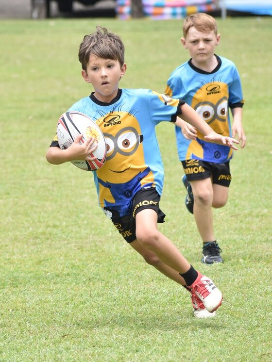 Action from the Red Rooster Junior Touch Carnival at Cyril Connell Fields, Rockhampton, on November 5, 2022.