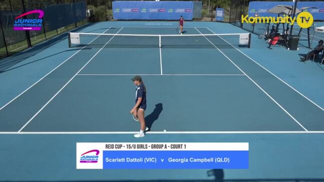 Replay: Scarlett Dattoli (Victoria) v Georgia Campbell (Queensland)  - Australian Junior Teams Championships U15