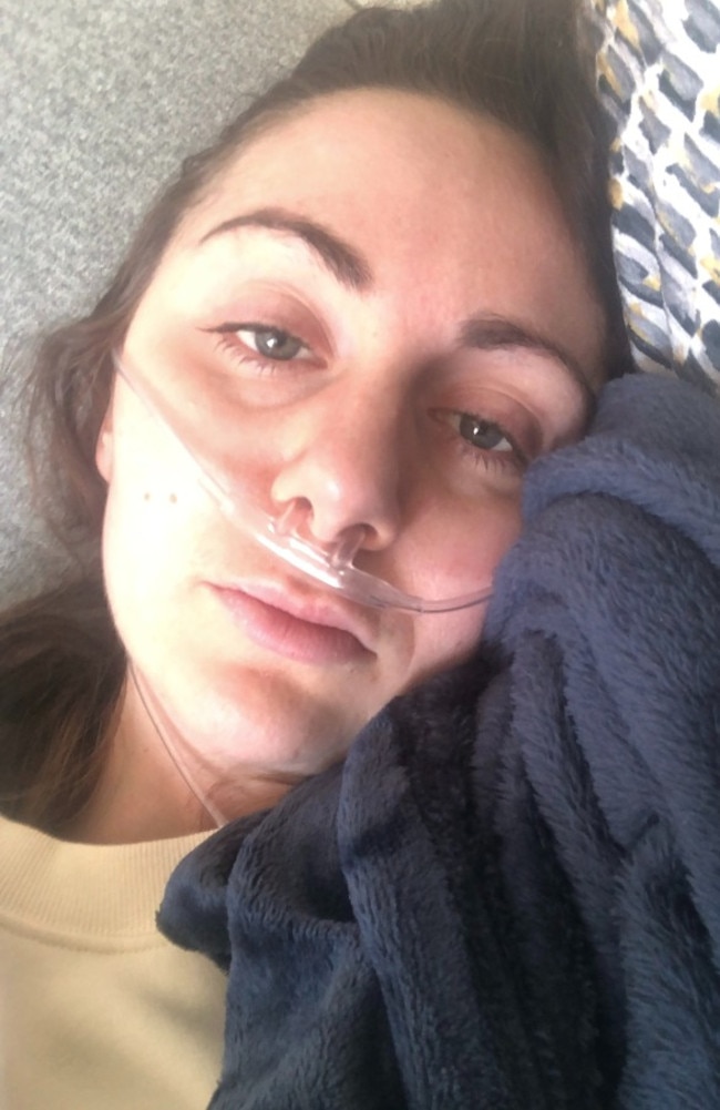 Becca was told she had stage four lung cancer in March 2020. Picture: Triangle News