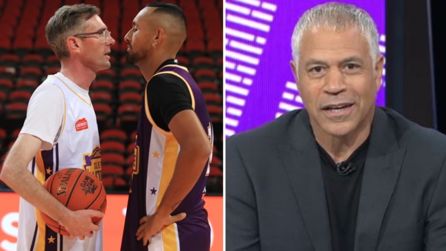 Steve Carfino has given Nick Kyrgios a huge spray after his actions in a charity basketball game involving NSW Premier Dominic Perrottet.