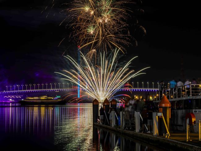 New Years Eve Celebrations at Dockands. Picture: Nicole Cleary