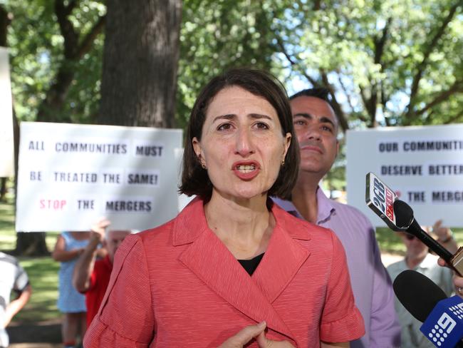 NSW Premier Gladys Berejiklian and Deputy Premier John Barilaro announce the changes at a press conference this morning in Queanbeyan, NSW. Picture Kym Smith