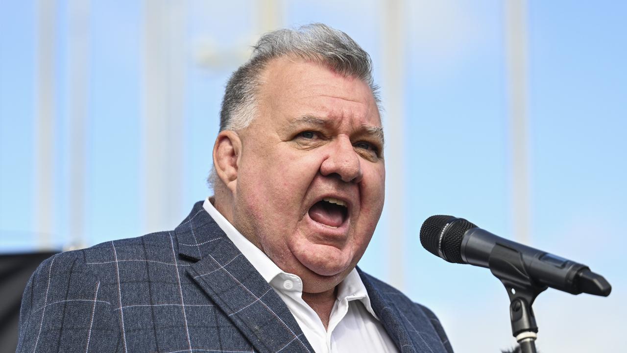 Craig Kelly attends The National Rally Against Reckless Renewables at Parliament House in Canberra. Picture: NCA NewsWire / Martin Ollman