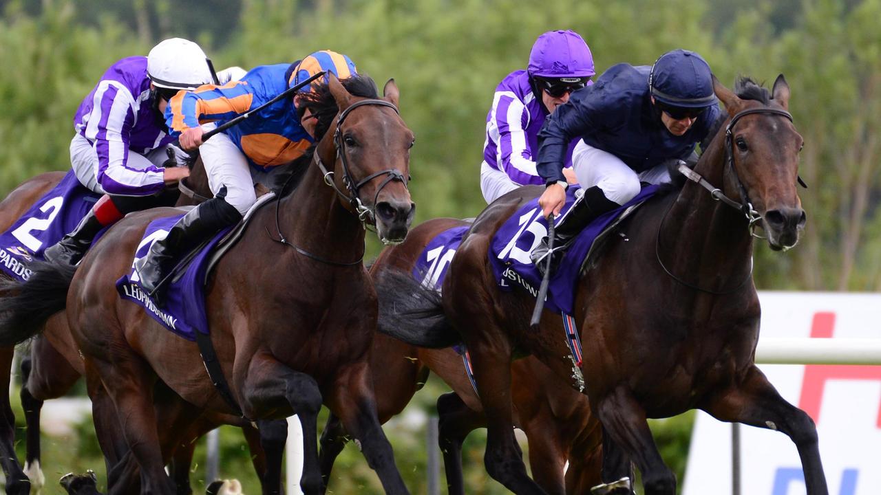 Tiger Moth wins his maiden at Dublin’s Leopardstown racecourse. Picture: PA Images via Getty Images