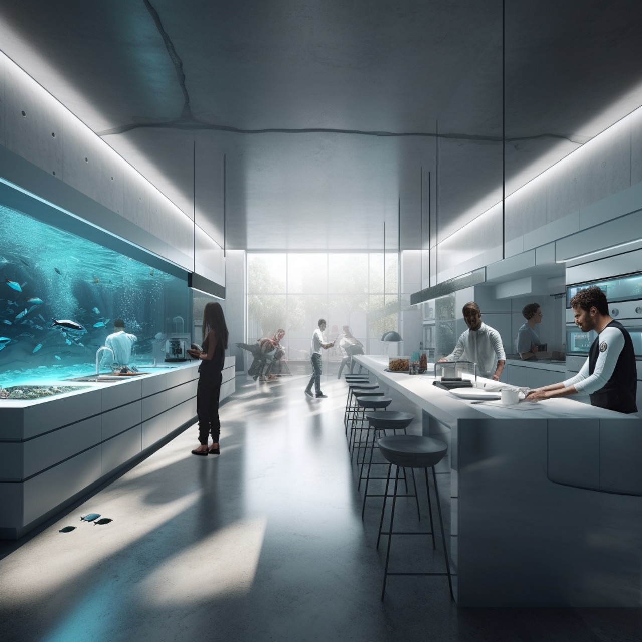 An underwater farming hub, by Nicholas Milligan, Eustathia Gerakoulakos, and Mahendi Acharya could emerge to protect farms from harsh weather. Picture: Supplied