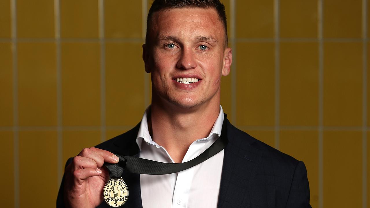 Jack Wighton of the Canberra Raiders after winning the Dally M Medal in 2020