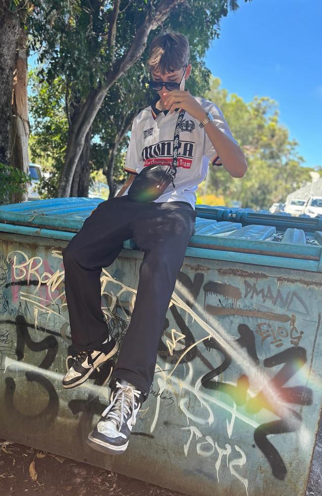 Beau Liddell, 17 was remembered for his love and talent for graffiti. Picture: TikTok