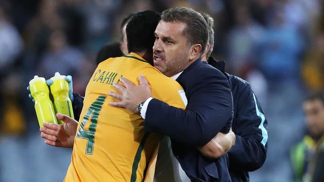 Is it harsh to say Cahill kept Postecoglou in a job? Picture: Brett Costello