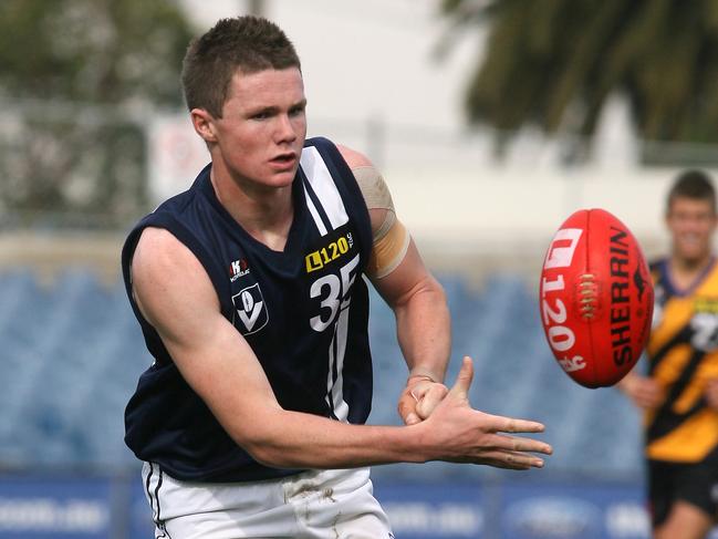 Patrick Dangerfield in action for the Falcons back in 2008.