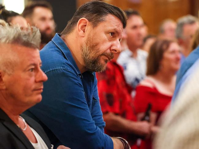 Chef Manu Feildel attended the service. Picture: Ian Currie