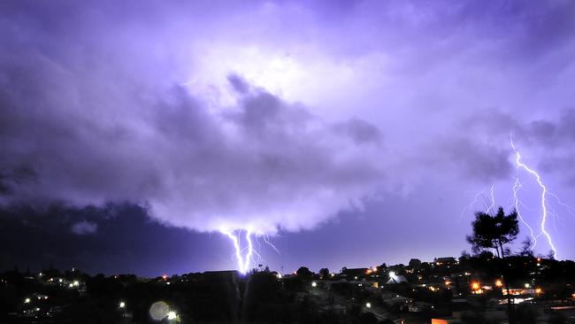 Lightening storm at Gympie. Picture: Craig Warhurst