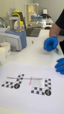 Pill testing demonstration at Rabbits Eat Lettuce Festival