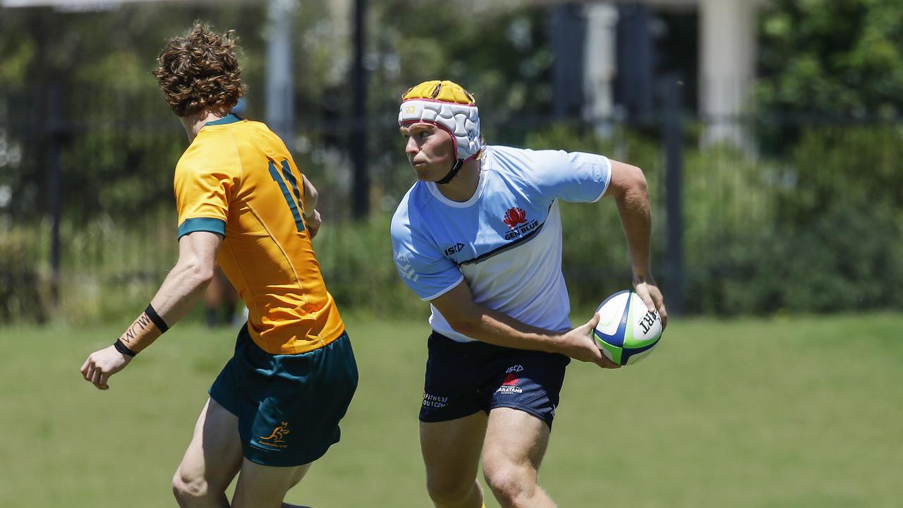 Action from the Australian U16s v NSW Waratahs U17s match