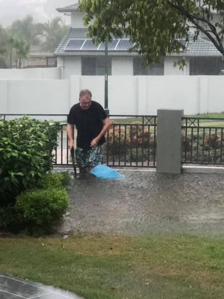 Mudgeeraba flooded. Photo: Matt Higgs