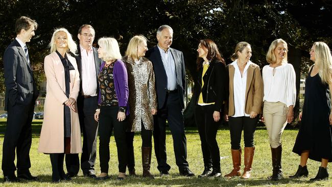Mark Silcocks, Harriet Price, Geoff Rundle, Karin Olah, Luise Elsing, Giles Edmonds, Rosalie Hirsch, Lucinda Regan, Catherine Stallman and Claudia Cullen are some of the Residents First Candidates running for Woollahra Council in the upcoming local government elections. Picture: John Appleyard