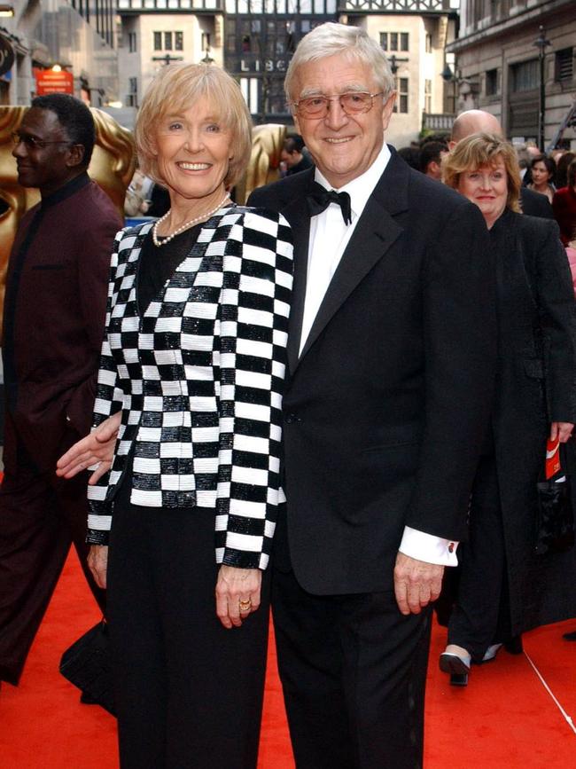 TV Presenter Michael Parkinson and his wife Mary.