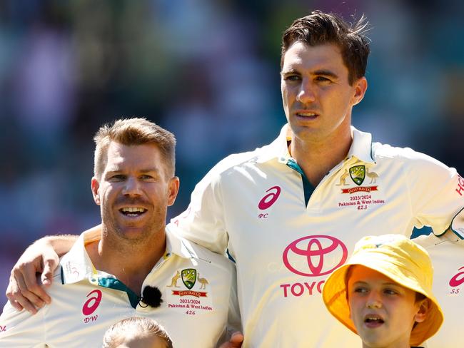 Warner says he wants to take fans inside the minds of his former teammates, including Pat Cummins, when he makes his commentary debut. Picture: Getty Images