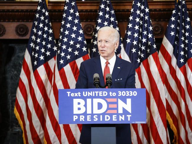 Democratic presidential candidate, former Vice President Joe Biden speaks in Philadelphia, Tuesday, June 2, 2020. (AP Photo/Matt Rourke)