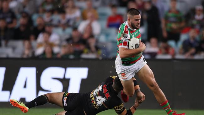 Corey Allan of the Rabbitohs. (Photo by Mark Kolbe/Getty Images)