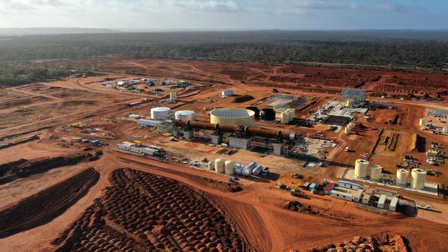 The Lynas Rare Earths processing plant in Kalgoorlie, Western Australia. Lynas now has a market capitalisation of $7.3bn. Picture: Bloomberg