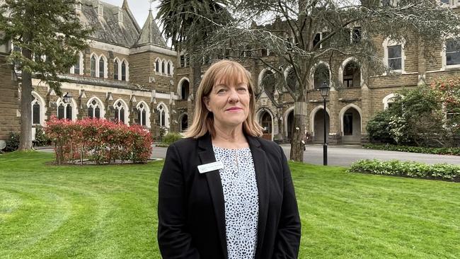 Loreto College Ballarat principal Michelle Brodrick says the girls will return to school with some special conditions, including shortened days. Picture: Hayley Elg