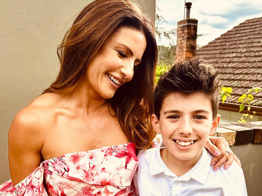 Ada Nicodemou with her ‘little buddy’ Johnas. Picture: Supplied