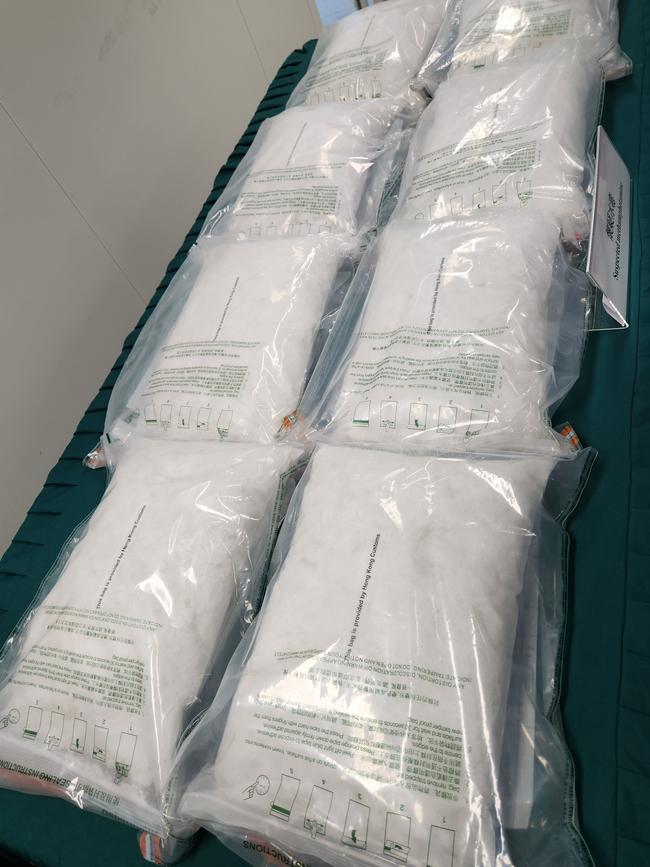 The illicit drugs were seized in Hong Kong. Picture: Supplied/ Australian Federal Police