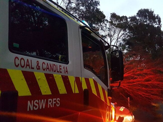 Trees blocked General San Remo Dr at Terrey Hills. Picture: RFS (Coal & Candle Brigade)