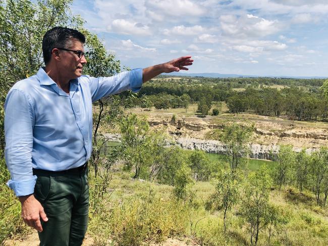 Dean Wanlessm who proposes a $50m waste disposal and recycling plant at Ipswich on the site of an abandoned open-cut mine. Picture: Des Houghton