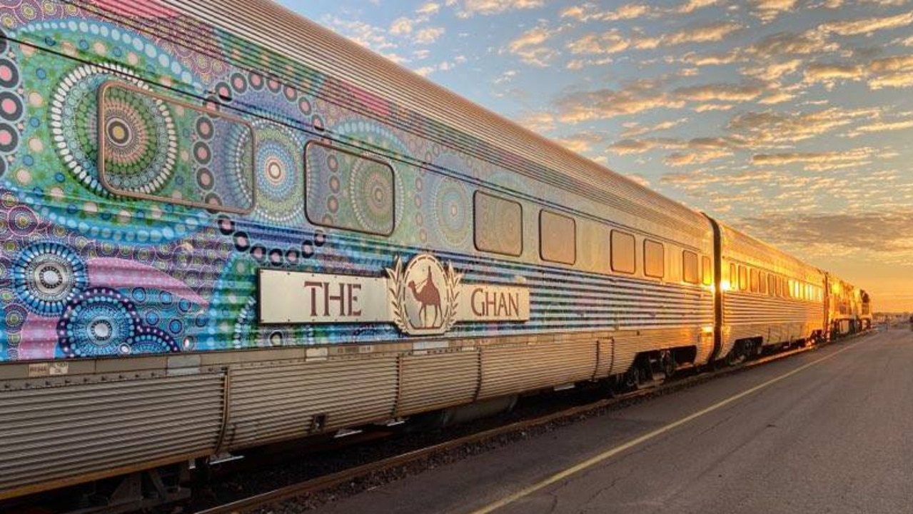 Boarding The Ghan in Darwin, the northernmost stop on its cross-country journey. Picture: Lauren McMah