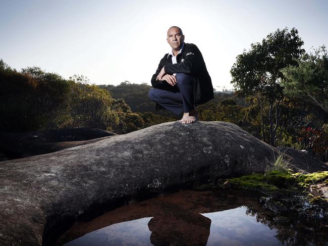 Nathan Moran from the Metropolitan Aboriginal Land Council, pictured in August at the site of a controversial new housing development planned for Belrose. Picture: Sam Ruttyn