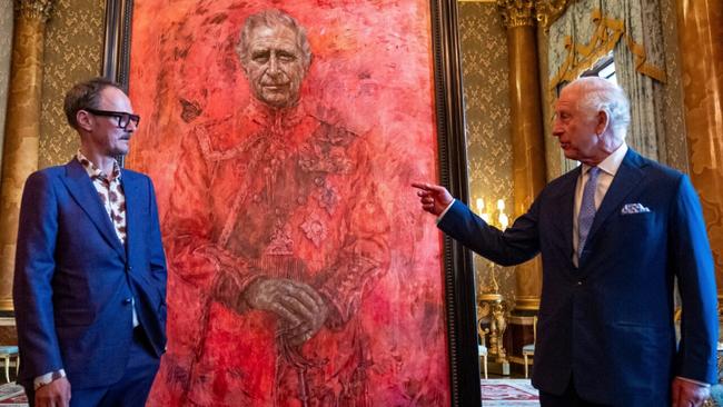 King Charles ‘blood-soaked’ portrait goes viral | Sky News Australia