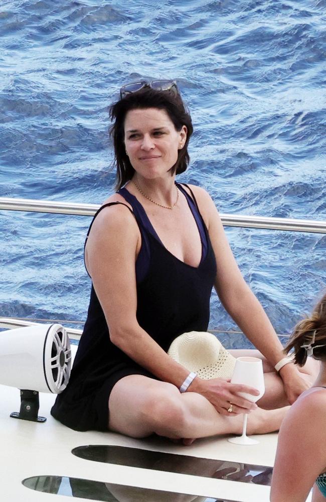 Neve Campbell was seen enjoying a day in Capri on Tuesday. Picture: Backgrid