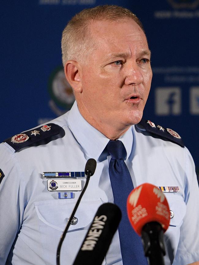 NSW Police Commissioner Mick Fuller. Picture: Dan Himbrechts