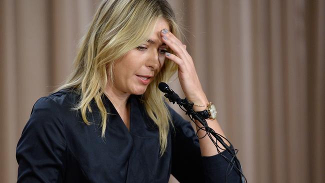 Maria Sharapova is taking full responsibility for her actions. Picture: Getty