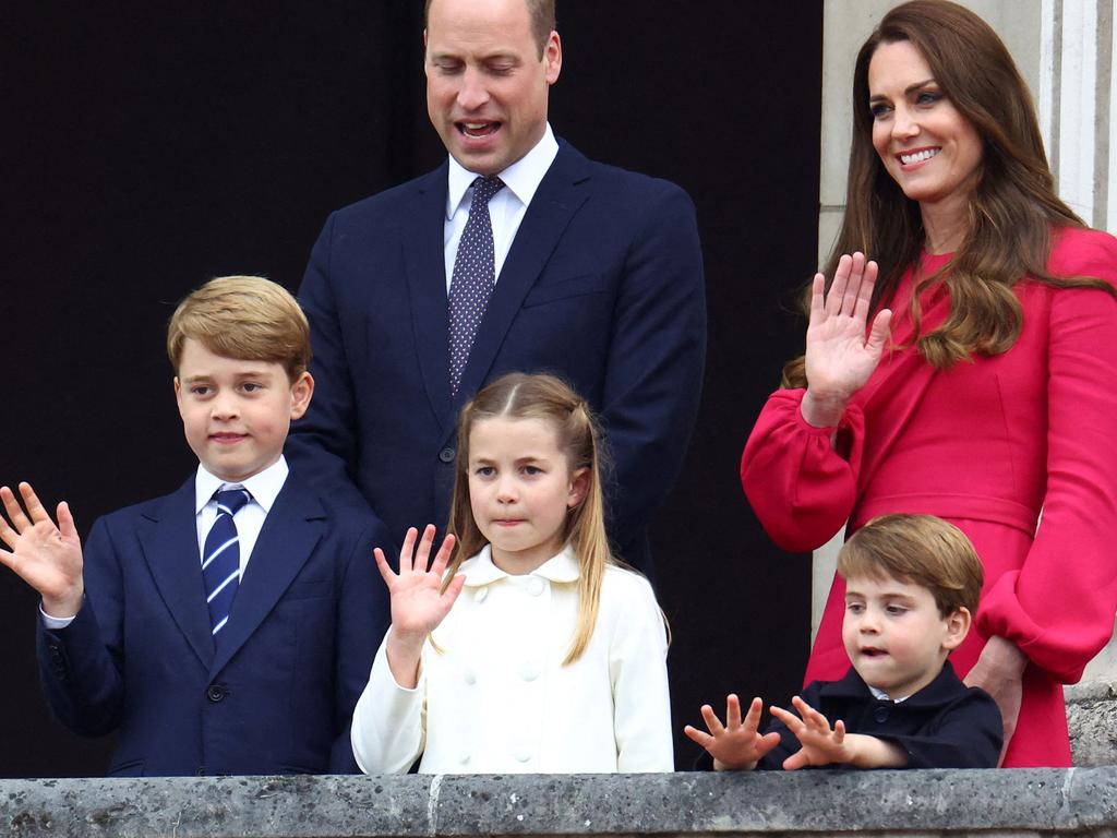 Prince George and Princess Charlotte will walk behind their parents, representing the youngest royals taking part in proceedings at the funeral. Picture: Hannah McKay/AFP