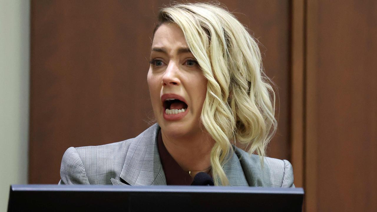 US actor Amber Heard testifies during the Depp vs Heard defamation trial at the Fairfax County Circuit Court in Fairfax, Virginia. Picture: Michael Reynolds / AFP.