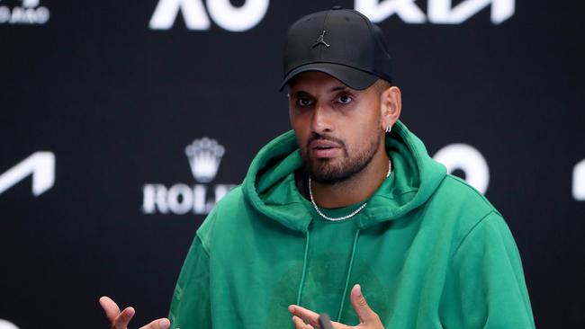 Kyrgios thought the disqualification was justified. (Photo by Kelly Defina/Getty Images)