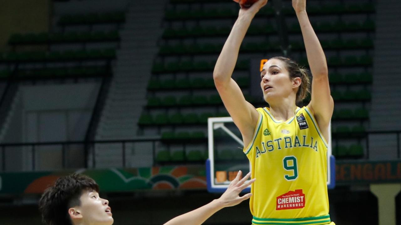 Bec Allen led Australia’s scoring effort.