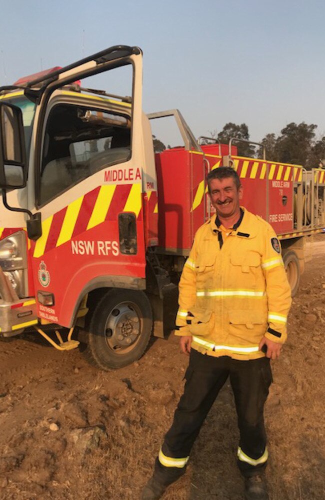 Telegraph cartoonist and RFS volunteer Warren Brown.