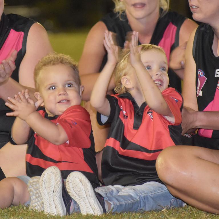 Hervey Bay Bombers have won the grand final, but only by a close call, as Bundy’s Eagles didn’t make it an easy win. Picture: Isabella Magee