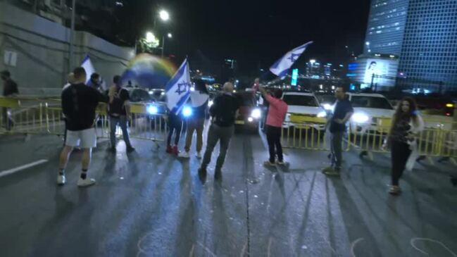 Israeli Protesters Block A Highway After Speech By Netanyahu | News.com ...