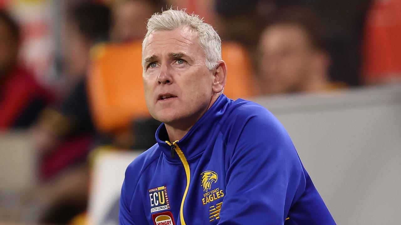 Adam Simpson, head coach of the Eagles. Picture: Paul Kane/Getty Images