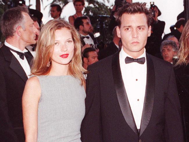 American actor Johnny Depp and British model Kate Moss dated for several years in the 1990s. Picture: Remy de la Mauviniere.