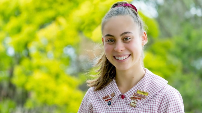 Moreton Bay College captain Tara McCarthy.